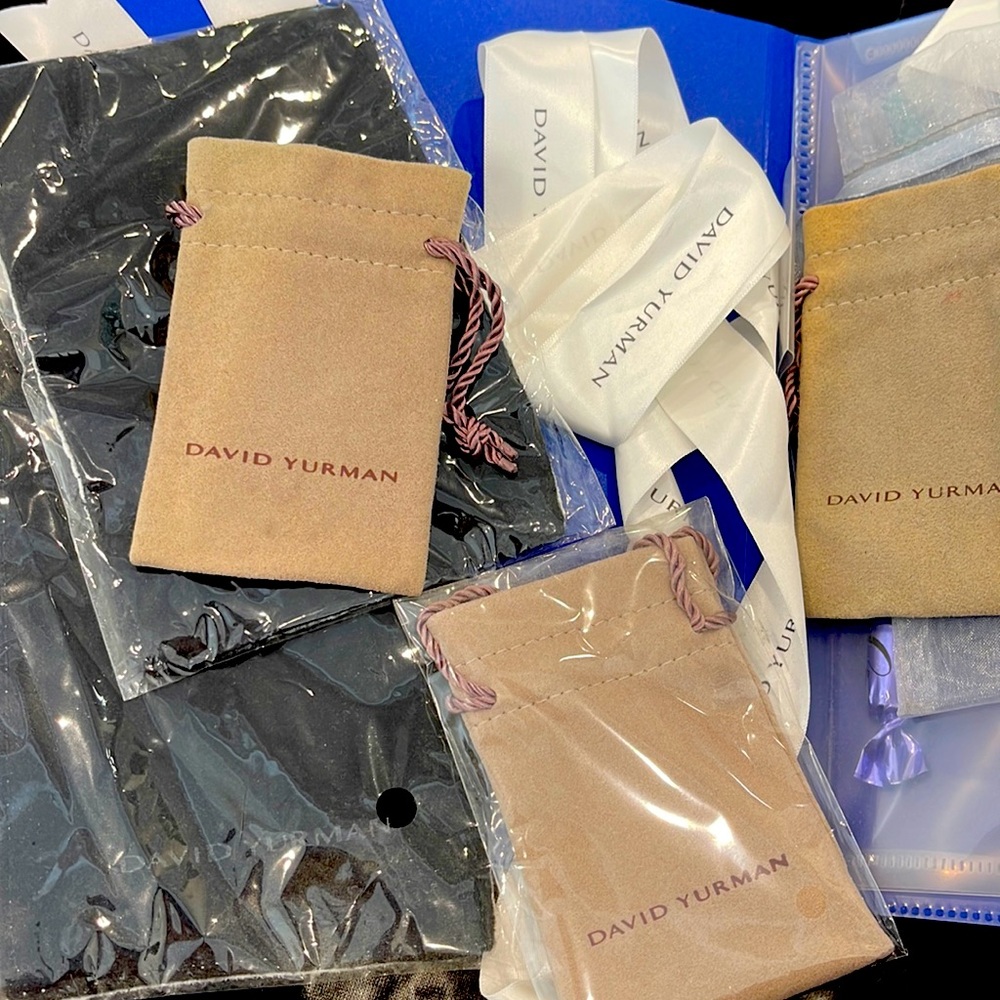 David yurman jewellery bags, dusters and ribbon